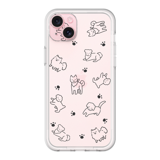 Premium Panel［ Original - CASEPLAY Dog All-over Pattern - black ］