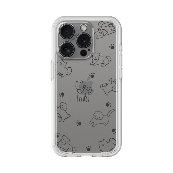 Premium Panel［ Original - CASEPLAY Dog All-over Pattern - black ］