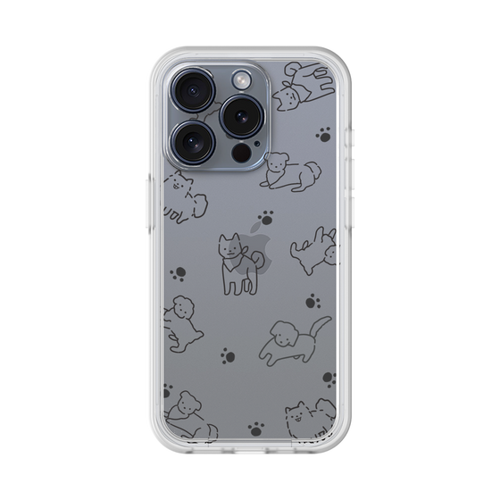 Premium Panel［ Original - CASEPLAY Dog All-over Pattern - black ］