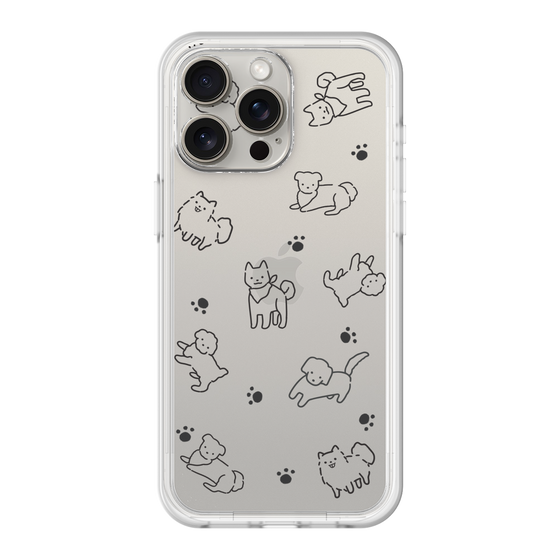 Premium Panel［ Original - CASEPLAY Dog All-over Pattern - black ］