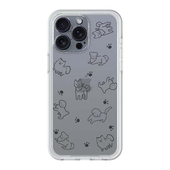Premium Panel［ Original - CASEPLAY Dog All-over Pattern - black ］