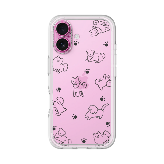 Premium Panel［ Original - CASEPLAY Dog All-over Pattern - black ］