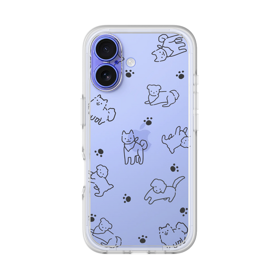 Premium Panel［ Original - CASEPLAY Dog All-over Pattern - black ］