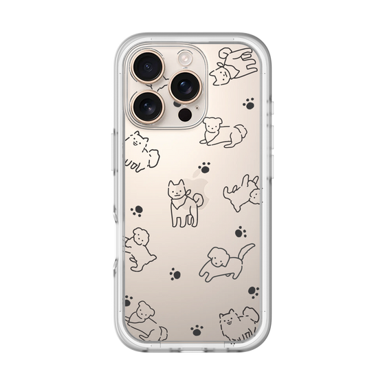 Premium Panel［ Original - CASEPLAY Dog All-over Pattern - black ］