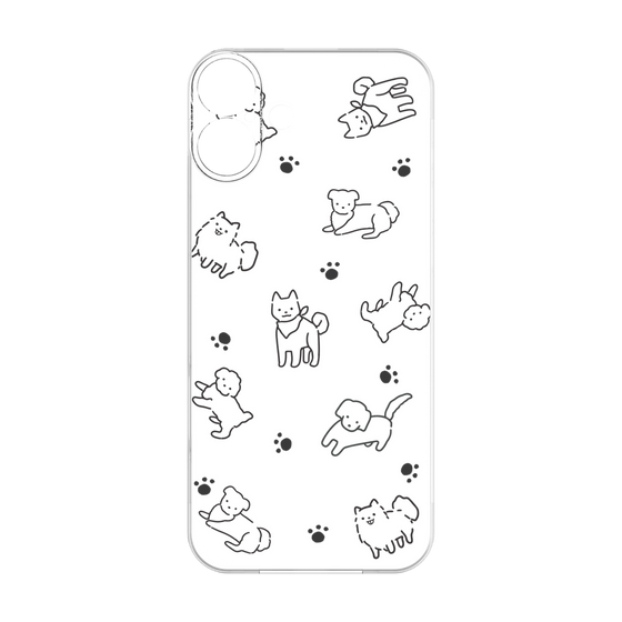 Premium Panel［ Original - CASEPLAY Dog All-over Pattern - black ］
