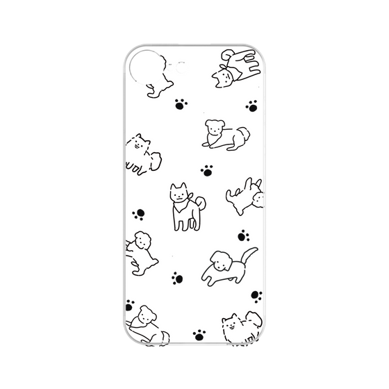 Premium Panel［ Original - CASEPLAY Dog All-over Pattern - black ］