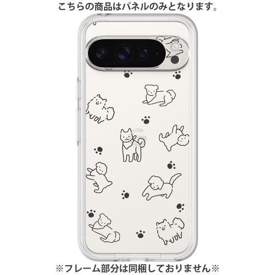 Premium Panel［ Original - CASEPLAY Dog All-over Pattern - black ］