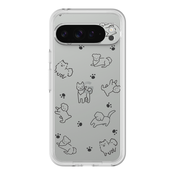 Premium Panel［ Original - CASEPLAY Dog All-over Pattern - black ］