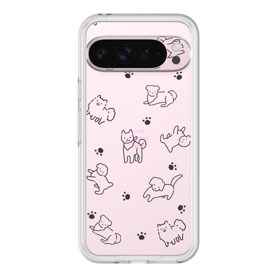 Premium Panel［ Original - CASEPLAY Dog All-over Pattern - black ］