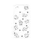 Premium Panel［ Original - CASEPLAY Dog All-over Pattern - black ］