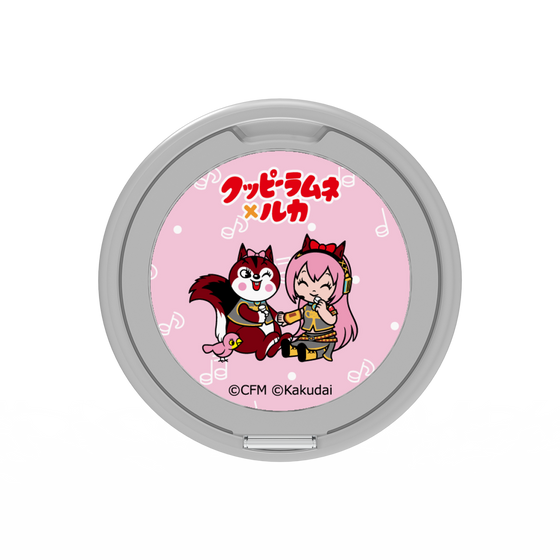 Premium Ring Stand［ Hatsune Miku × Kuppy Ramune – Megurine Luka × Ram – Chibi Illustration ］