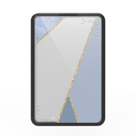 Premium Card Wallet［ Marble Triangle Palette - Blue ］