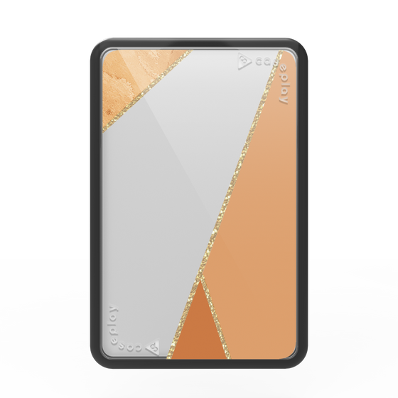 Premium Card Wallet［ Marble Triangle Palette - Orange ］
