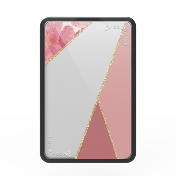 Premium Card Wallet［ Marble Triangle Palette - Pink ］