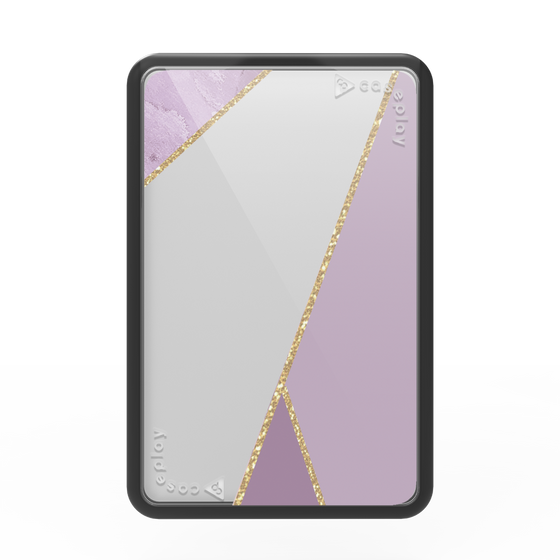Premium Card Wallet［ Marble Triangle Palette - Purple ］