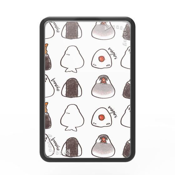 Premium Card Wallet［ Rice Ball Finch (Sometimes Tempura Rice Ball) ］
