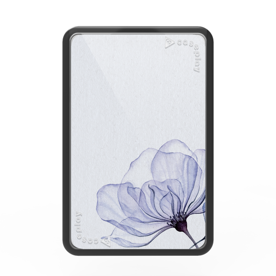 Premium Card Wallet［ Natural Flower - blue ］