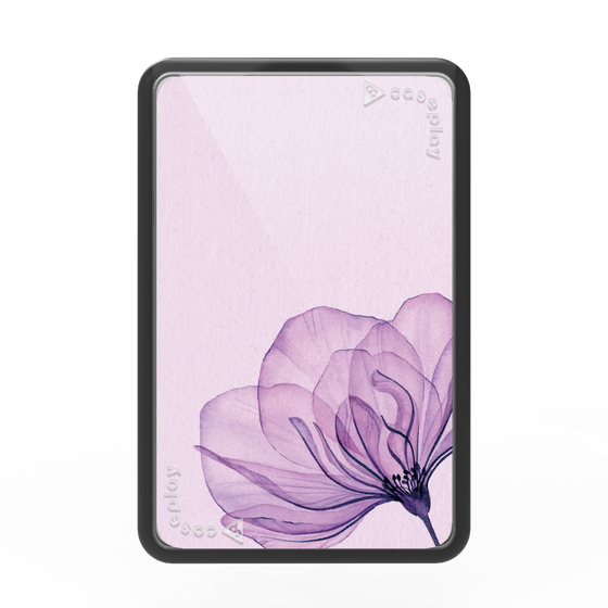 Premium Card Wallet［ Natural Flower - Purple ］