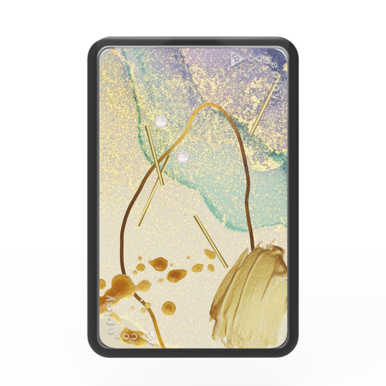 Premium Card Wallet［ Marble Nuance Painting Purple ］