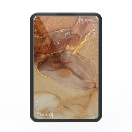 Premium Card Wallet［ Marble Brown ］