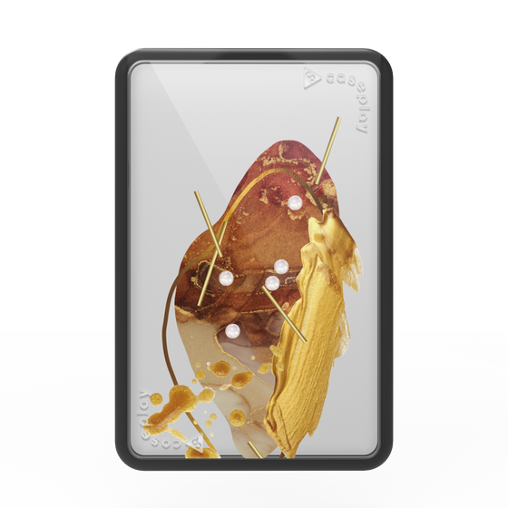 Premium Card Wallet［ Nuance Painting Brown ］