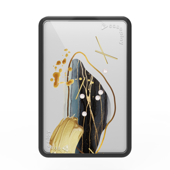 Premium Card Wallet［ Nuance Painting Black ］