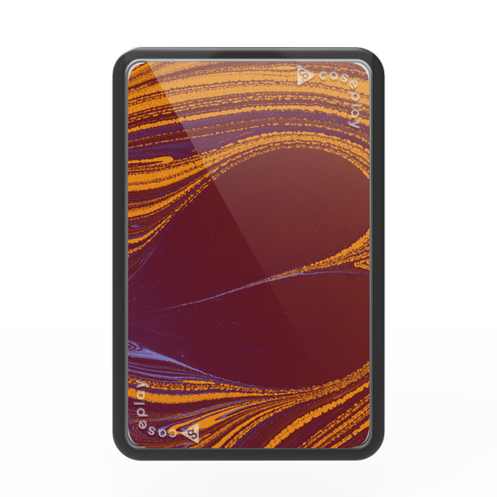 Premium Card Wallet［ y2k(Year2000) - Heart - High contrast Orange ］