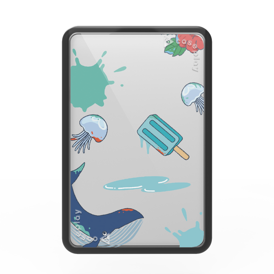 Premium Card Wallet［ DRAWING PAPER Blue ］