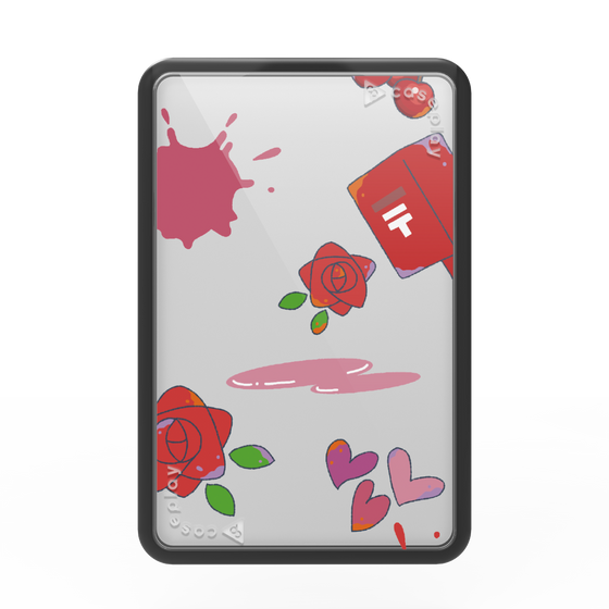 Premium Card Wallet［ DRAWING PAPER Red ］