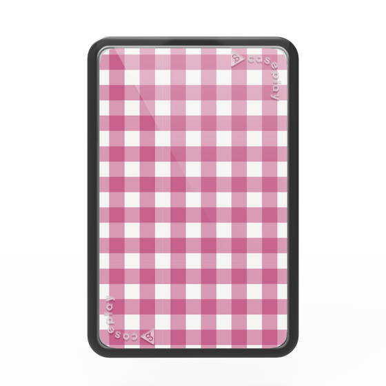 Premium Card Wallet［ Checkered Pink ］