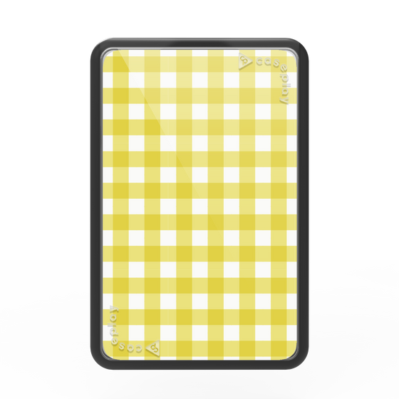 Premium Card Wallet［ Checkered Yellow ］