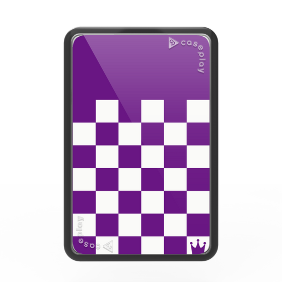 Premium Card Wallet［ Racing Checkered Flag Purple ］