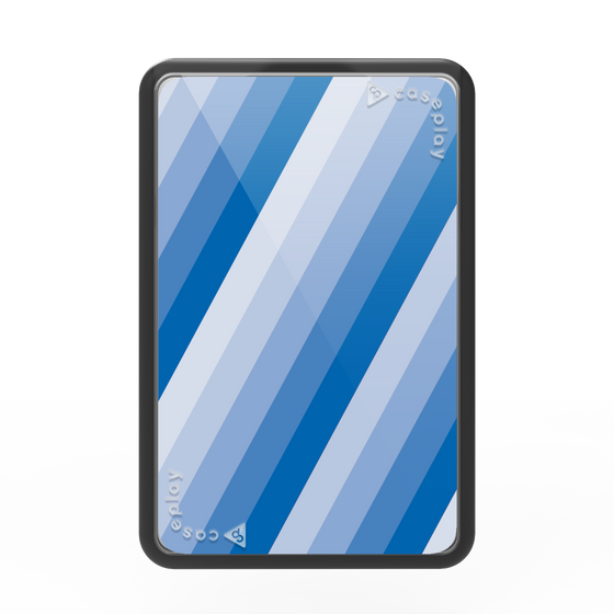 Premium Card Wallet［ Middle Stripe - Blue ］