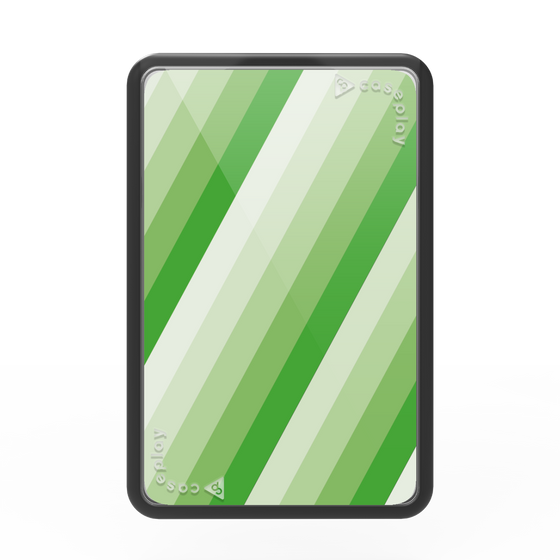 Premium Card Wallet［ Middle Stripe - Green ］