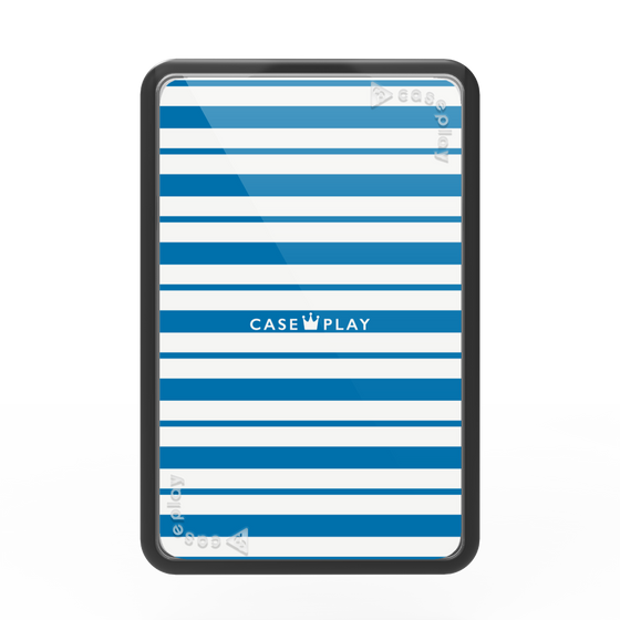Premium Card Wallet［ Small Border - Blue ］