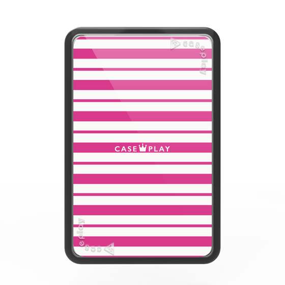 Premium Card Wallet［ Small Border - Pink ］