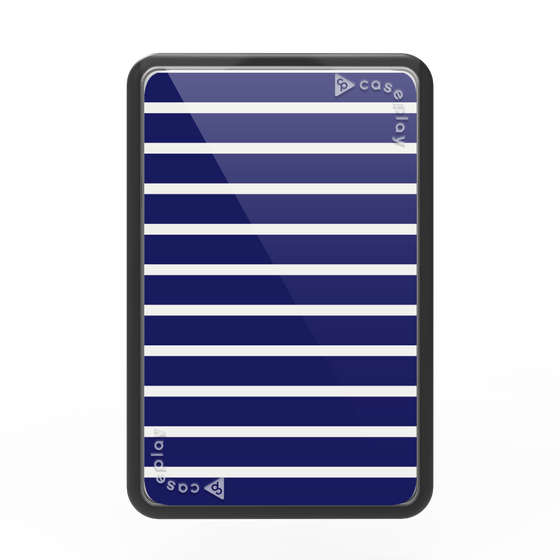 Premium Card Wallet［ Middle Border - Blue ］