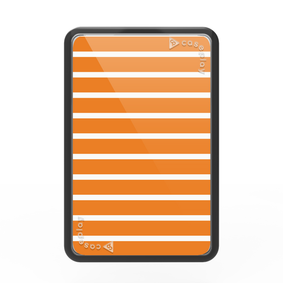 Premium Card Wallet［ Middle Border - Orange ］