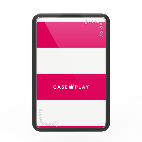 Premium Card Wallet［ Big Border - Pink ］