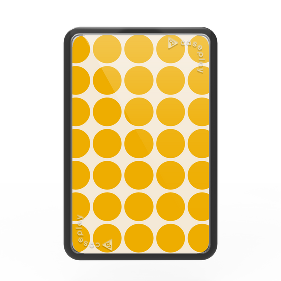 Premium Card Wallet［ Big Dot - Yellow ］