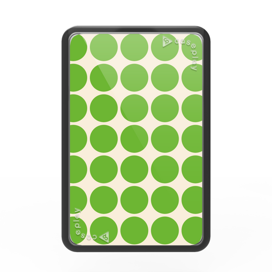 Premium Card Wallet［ Big Dot - Green ］