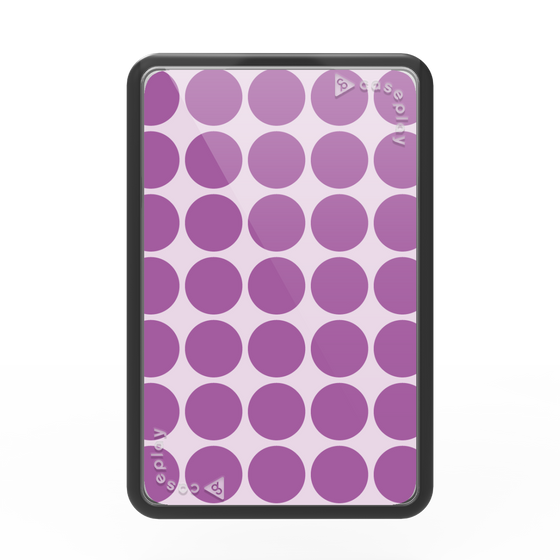 Premium Card Wallet［ Big Dot - Purple ］