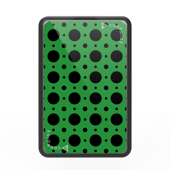 Premium Card Wallet［ Shower Dot - Green ］