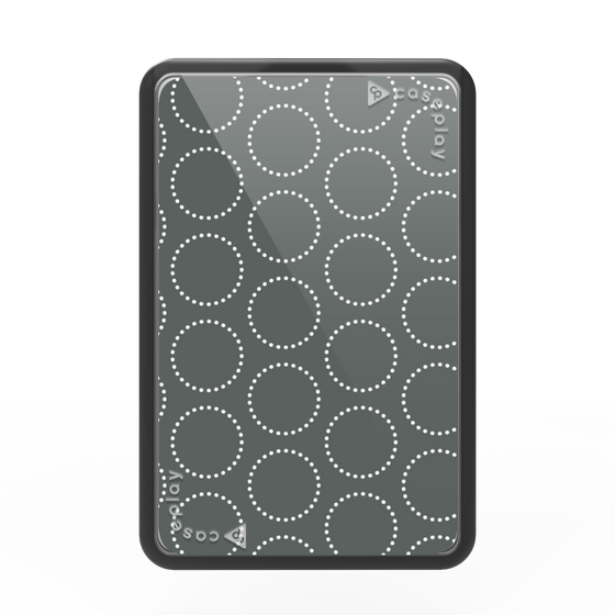 Premium Card Wallet［ Dot Circle - Gray ］