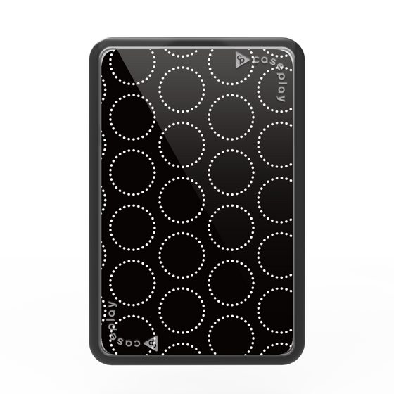 Premium Card Wallet［ Dot Circle - Black ］