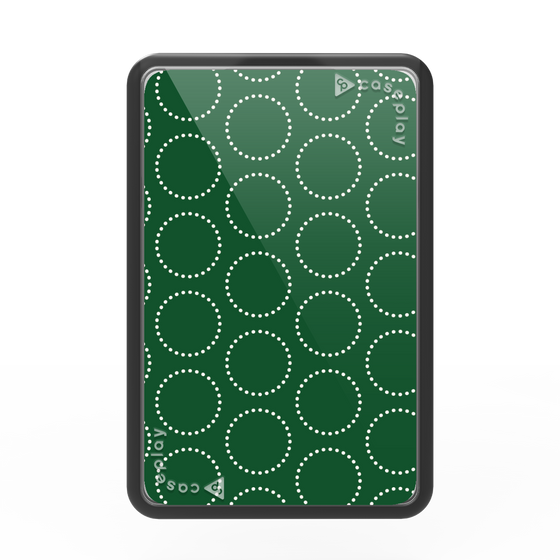 Premium Card Wallet［ Dot Circle - Green ］