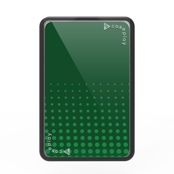 Premium Card Wallet［ Dot Gradation - Green ］