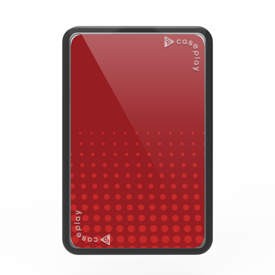 Premium Card Wallet［ Dot Gradation - Red ］