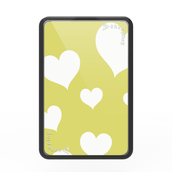 Premium Card Wallet［ Dot Hearts - Yellow ］