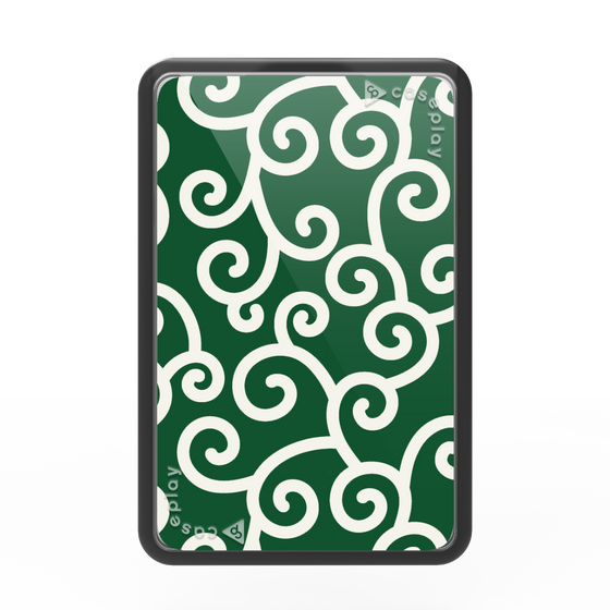 Premium Card Wallet［ Karakusa Pattern - Green ］